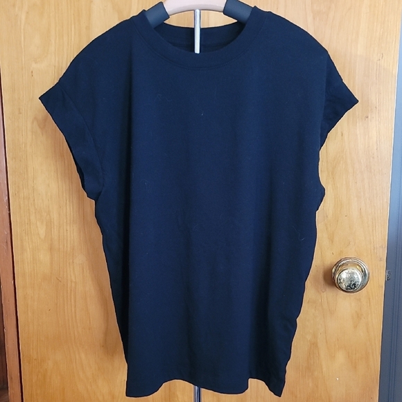 A New Day Black Relaxed Muscle Tee - Picture 1 of 7